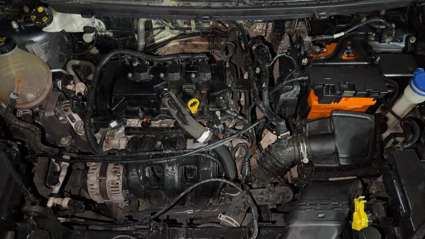 2018 Ford Ecosport TREND + 1.5L PETROL AT, Petrol, Automatic, 80,903 km, Engine View