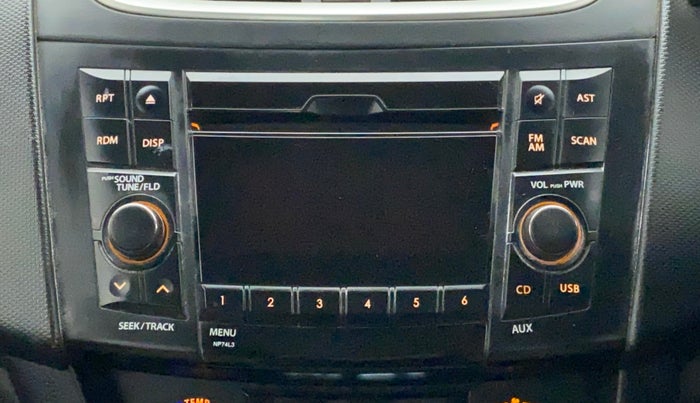 2013 Maruti Swift ZXI, CNG, Manual, 70,041 km, Infotainment System