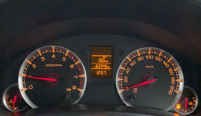 2014 Maruti Swift Dzire VXI, Petrol, Manual, 63,573 km, Odometer Image