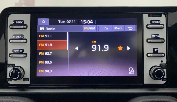 2021 KIA SONET HTK PLUS 1.0 IMT, Petrol, Manual, 11,358 km, Infotainment System