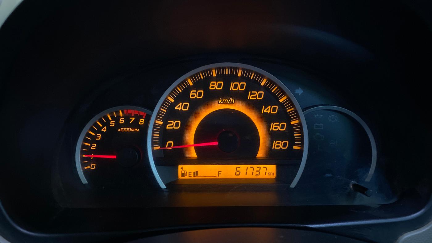2014 Maruti Wagon R 1.0 VXI, Petrol, Manual, 61,733 km, Odometer Image