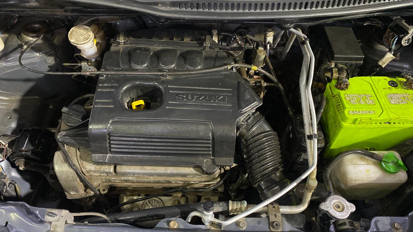 2014 Maruti Wagon R 1.0 VXI, Petrol, Manual, 61,733 km, Engine View