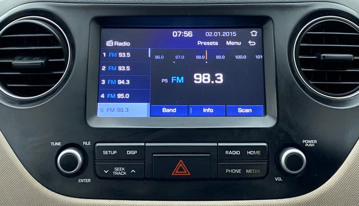 2019 Hyundai Grand i10 SPORTZ 1.2 KAPPA VTVT, CNG, Manual, 79,603 km, Infotainment System
