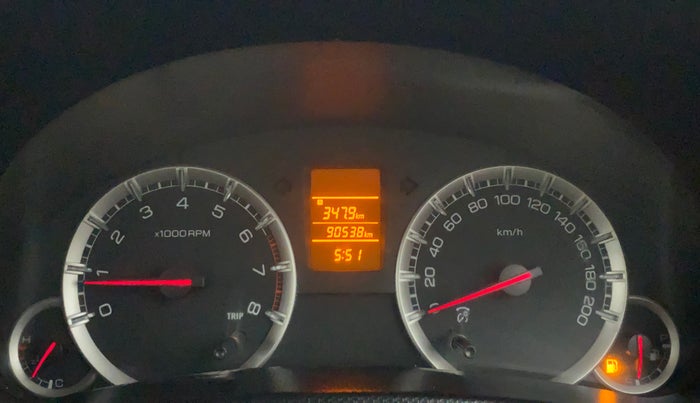 2012 Maruti Swift VXI, Petrol, Manual, 90,847 km, Odometer Image