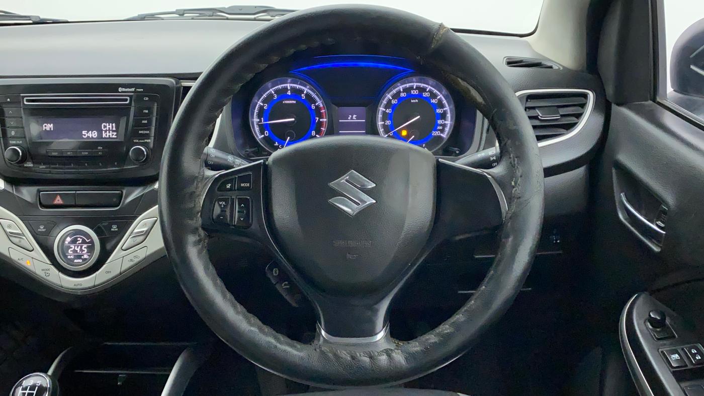2017 Maruti Baleno DELTA PETROL 1.2, Petrol, Manual, 70,126 km, Steering Wheel Close Up