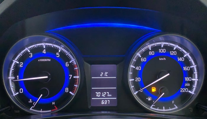 2017 Maruti Baleno DELTA PETROL 1.2, Petrol, Manual, 70,126 km, Odometer Image