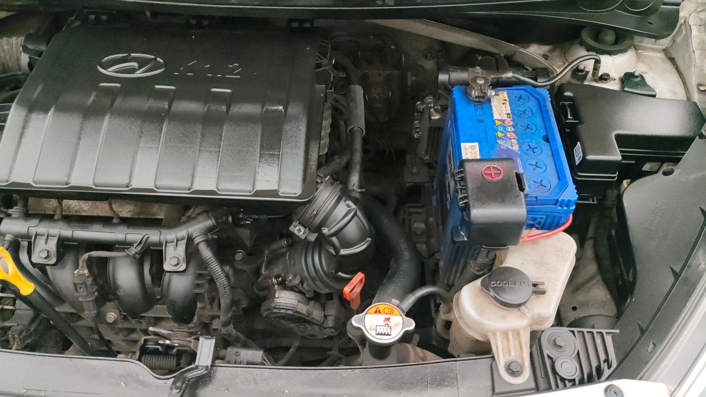 2014 Hyundai Xcent S AT 1.2 (O), Petrol, Automatic, 87,231 km, Engine View - Left