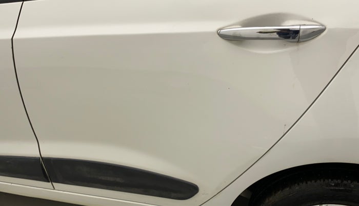 2015 Hyundai Grand i10 ASTA AT 1.2 KAPPA VTVT, Petrol, Automatic, 21,818 km, Rear left door - Minor scratches