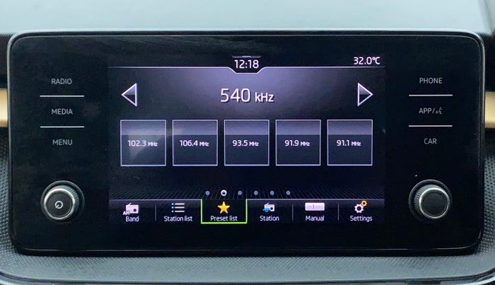 2022 Skoda SLAVIA STYLE 1.5L TSI DSG, Petrol, Automatic, 8,413 km, Infotainment System