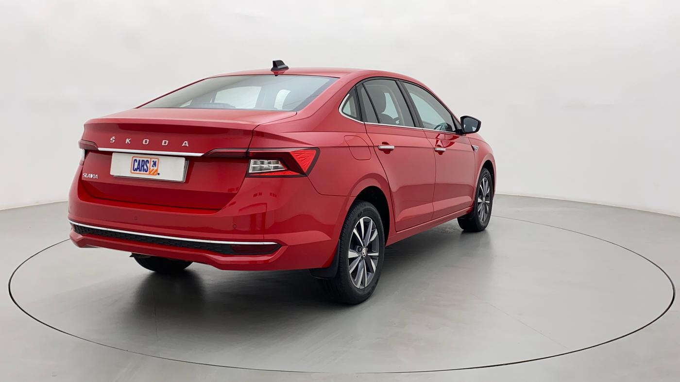 2022 Skoda SLAVIA STYLE 1.5L TSI DSG, Petrol, Automatic, 8,413 km, Right Back Diagonal