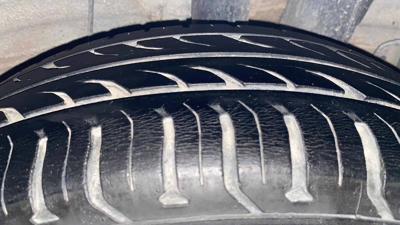 2014 Hyundai Xcent S (O) 1.2, Petrol, Manual, 79,559 km, Left Rear Tyre Tread