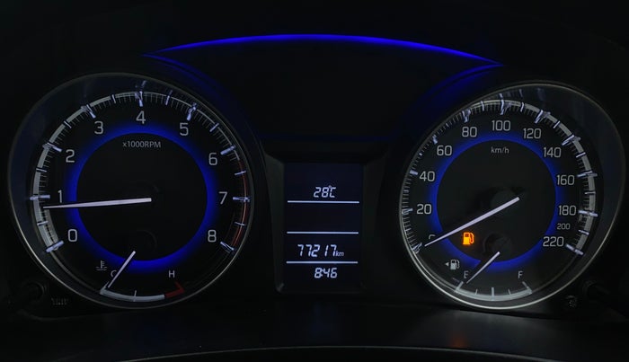 2018 Maruti Baleno DELTA PETROL 1.2, Petrol, Manual, 77,207 km, Odometer Image