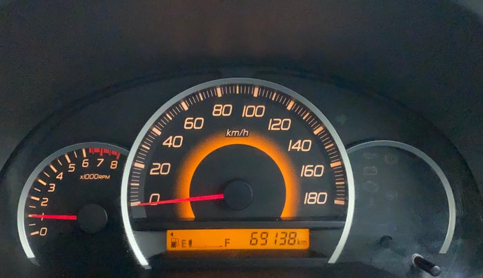 2011 Maruti Wagon R 1.0 VXI, Petrol, Manual, 69,138 km, Odometer Image