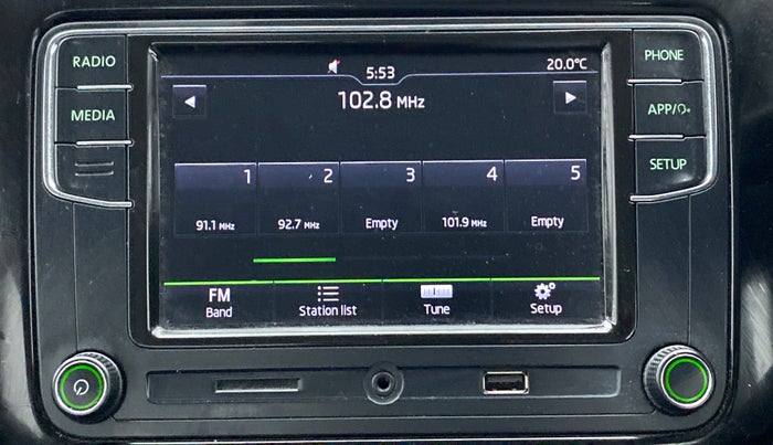 2021 Skoda Rapid 1.0 AMBITION TSI MT, Petrol, Manual, 17,006 km, Touchscreen Infotainment System