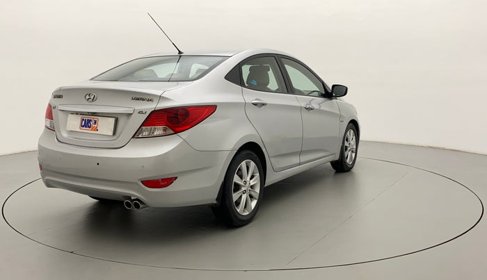 2011 Hyundai Verna FLUIDIC 1.6 VTVT SX OPT AT, Petrol, Automatic, 74,799 km, Right Back Diagonal
