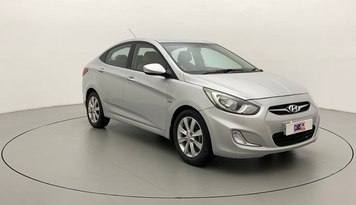 2011 Hyundai Verna FLUIDIC 1.6 VTVT SX OPT AT, Petrol, Automatic, 74,799 km, Right Front Diagonal