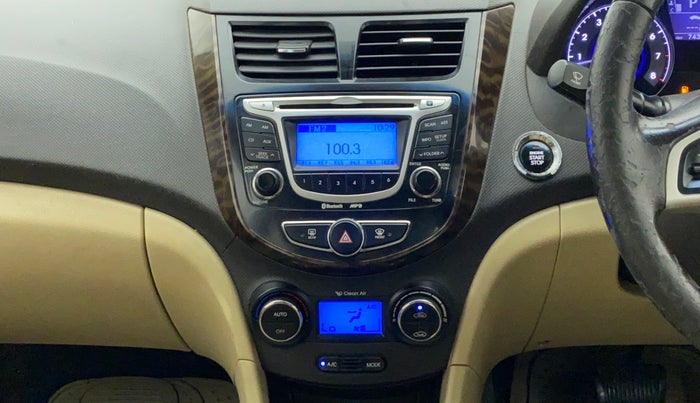 2011 Hyundai Verna FLUIDIC 1.6 VTVT SX OPT AT, Petrol, Automatic, 74,799 km, Air Conditioner