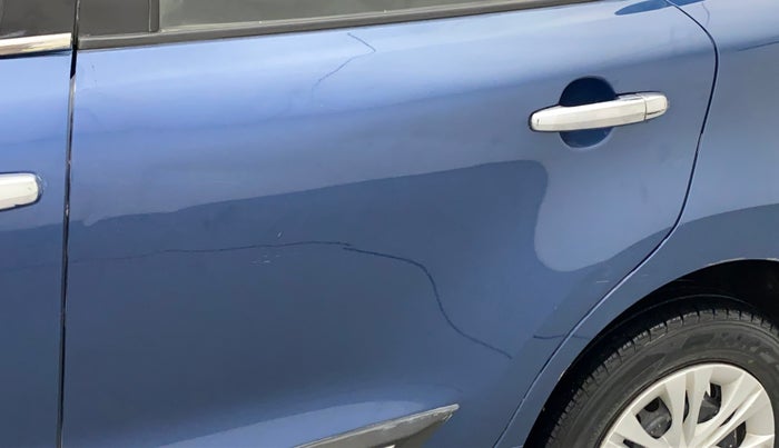 2017 Maruti Baleno DELTA PETROL 1.2, Petrol, Manual, 55,600 km, Rear left door - Slightly dented