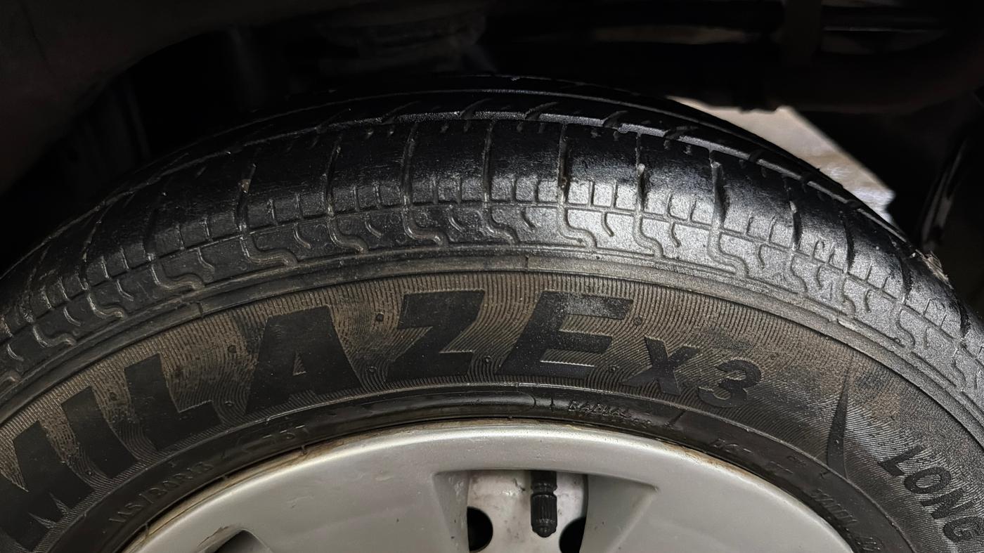 2015 Maruti Alto K10 VXI (O), Petrol, Manual, 86,069 km, Left Rear Tyre Tread