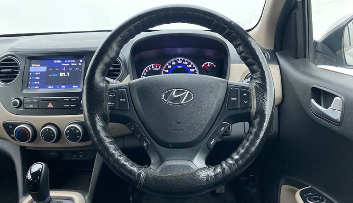 2017 Hyundai Grand i10 SPORTZ (O) AT 1.2 KAPPA VTVT, Petrol, Automatic, 53,867 km, Steering Wheel Close Up