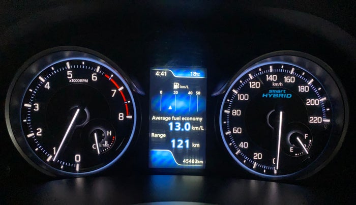 2022 Maruti Ertiga ZXI+ SHVS, Petrol, Manual, 45,483 km, Odometer Image