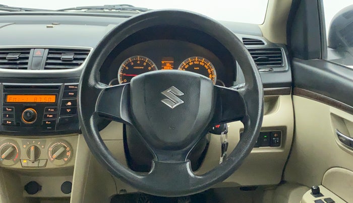 2013 Maruti Swift Dzire VXI, Petrol, Manual, 99,435 km, Steering Wheel Close Up