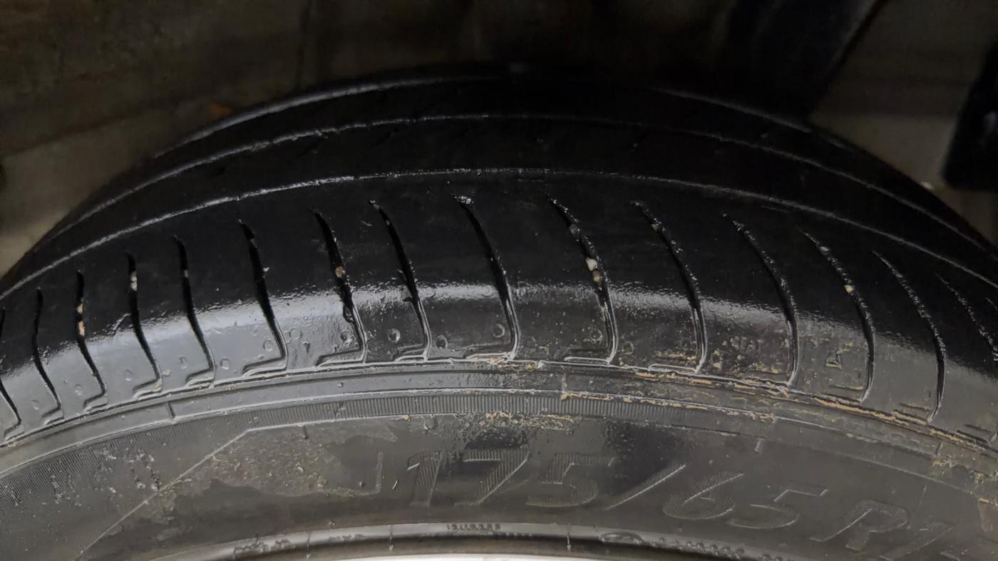 2023 Hyundai EXTER SX 1.2 CNG MT, CNG, Manual, 71,250 km, Left Rear Tyre Tread