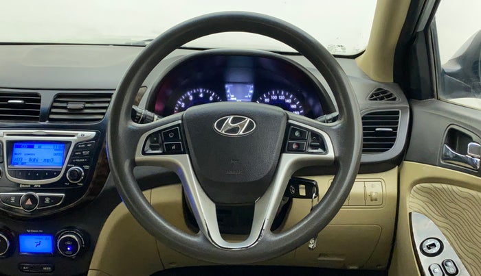 2012 Hyundai Verna FLUIDIC 1.6 VTVT EX, Petrol, Manual, 45,507 km, Steering Wheel Close Up