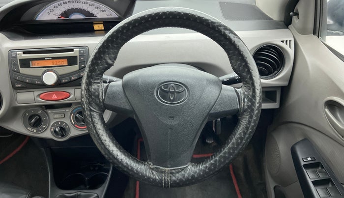 2011 Toyota Etios G, Petrol, Manual, 77,786 km, Steering Wheel Close Up