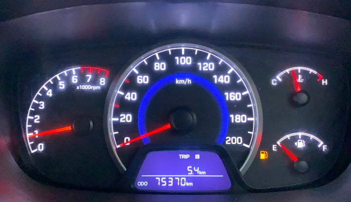 2017 Hyundai Grand i10 SPORTZ 1.2 KAPPA VTVT, Petrol, Manual, 75,370 km, Odometer Image