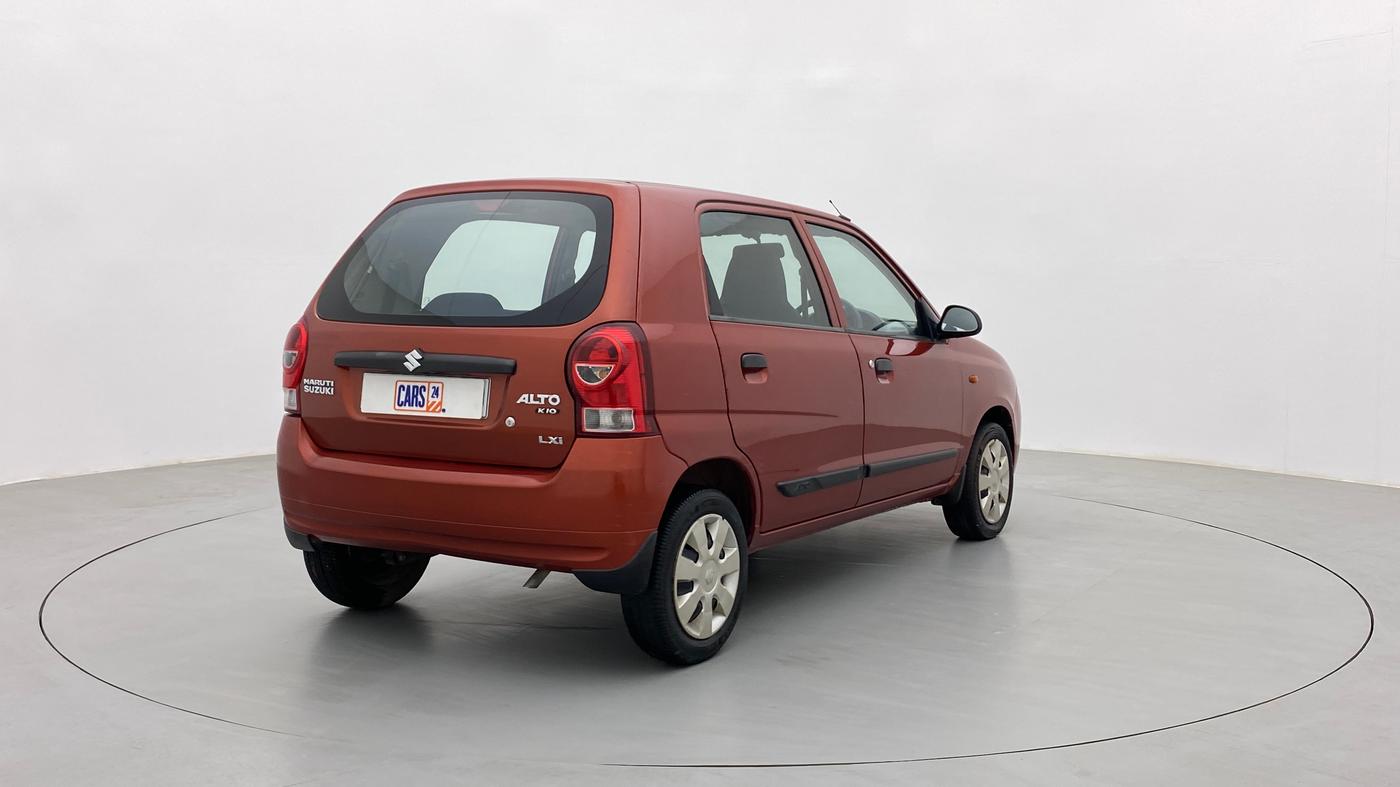 2013 Maruti Alto K10 LXI P, Petrol, Manual, 42,243 km, Right Back Diagonal