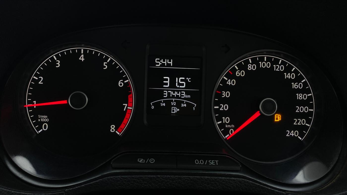 2019 Volkswagen Ameo Trendline 1.0, Petrol, Manual, 37,487 km, Odometer Image