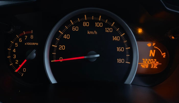 2016 Maruti Celerio ZXI AMT, Petrol, Automatic, 72,195 km, Odometer Image