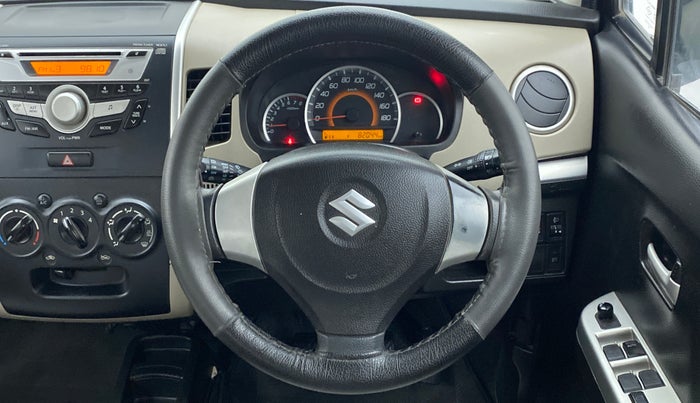 2014 Maruti Wagon R 1.0 VXI, Petrol, Manual, 82,151 km, Steering Wheel Close Up