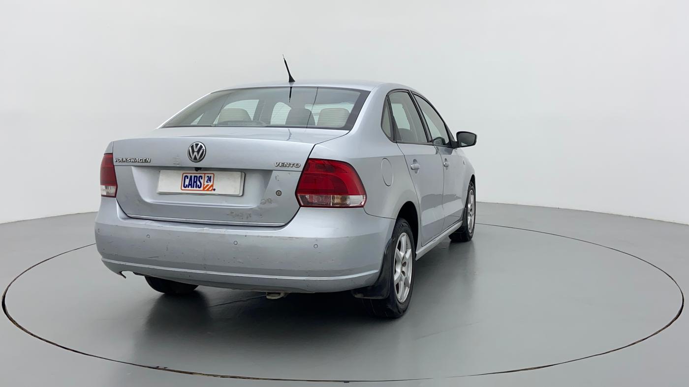 2012 Volkswagen Vento HIGHLINE PETROL AT, Petrol, Automatic, 67,139 km, Right Back Diagonal