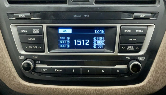 2017 Hyundai Elite i20 SPORTZ 1.2, Petrol, Manual, 68,751 km, Infotainment System