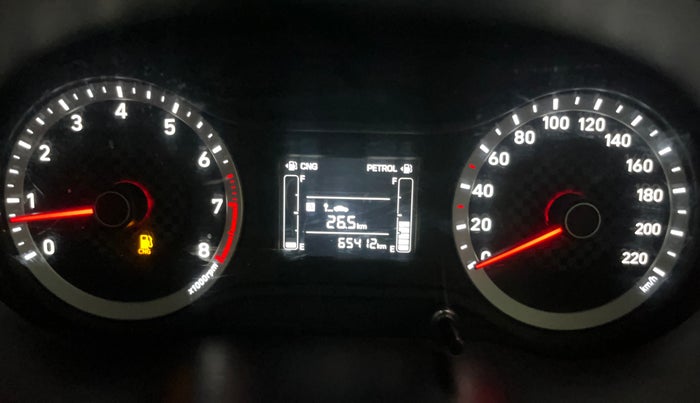 2022 Hyundai AURA S 1.2 CNG, CNG, Manual, 65,411 km, Odometer Image