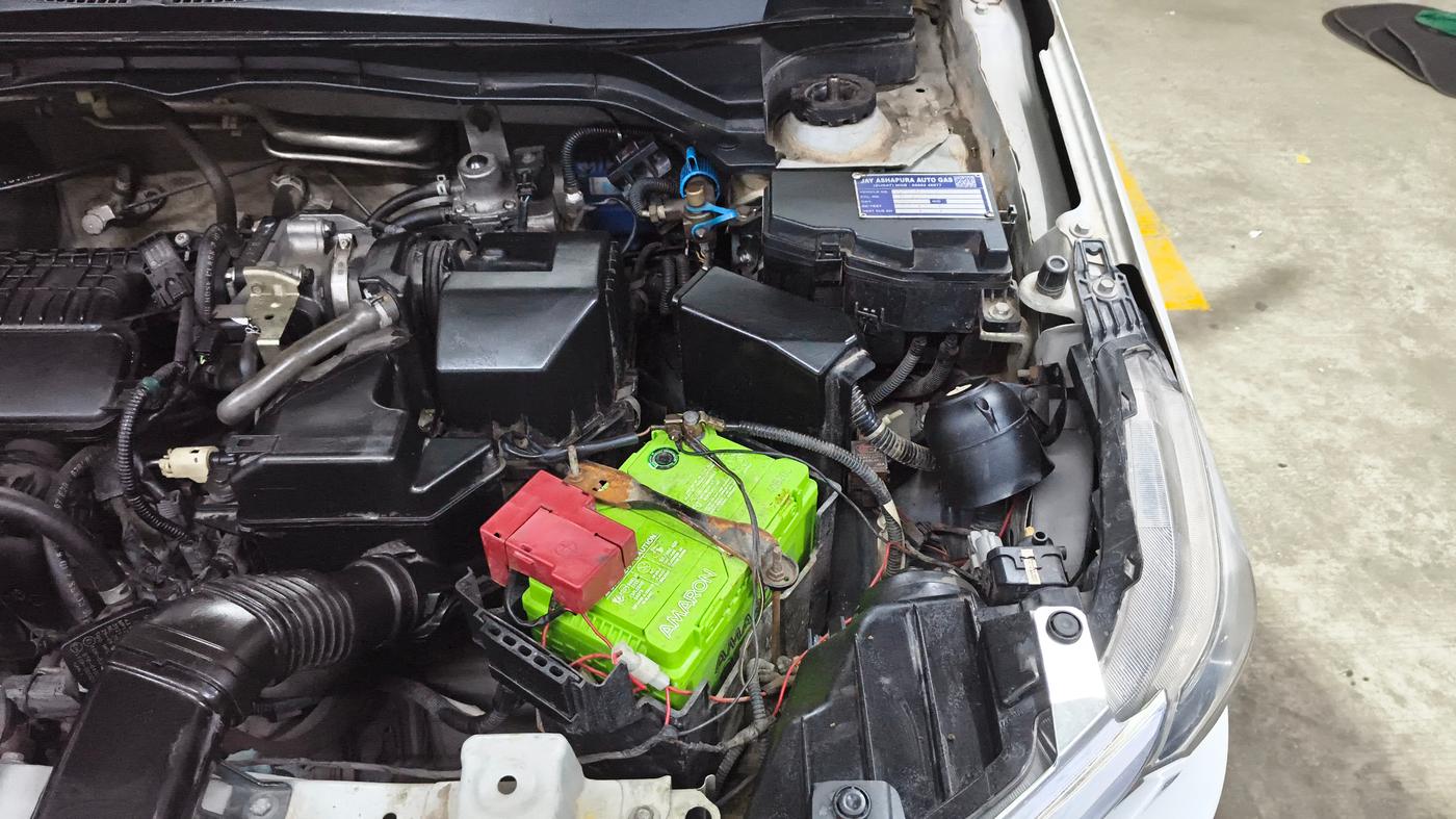 2022 Honda Amaze 1.2L I-VTEC E, CNG, Manual, 65,673 km, Engine View - Left
