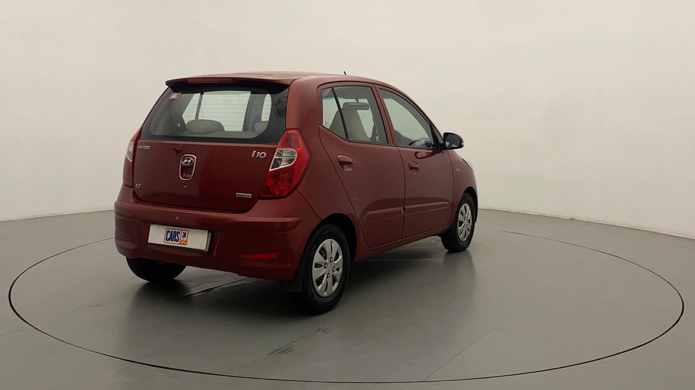 2012 Hyundai i10 SPORTZ 1.2, Petrol, Manual, 1,18,765 km, Right Back Diagonal