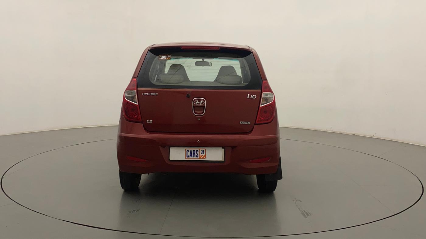 2012 Hyundai i10 SPORTZ 1.2, Petrol, Manual, 1,18,765 km, Back/Rear