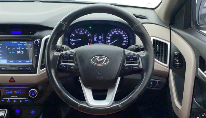 2018 Hyundai Creta SX AT 1.6 PETROL, Petrol, Automatic, 44,999 km, Steering Wheel Close Up