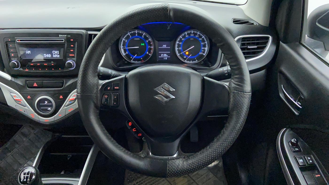 2017 Maruti Baleno DELTA 1.2 K12, Petrol, Manual, 8,289 km, Steering Wheel Close Up
