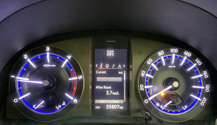 2016 Toyota Innova Crysta 2.4 ZX 7 STR, Diesel, Manual, 35,807 km, Odometer Image