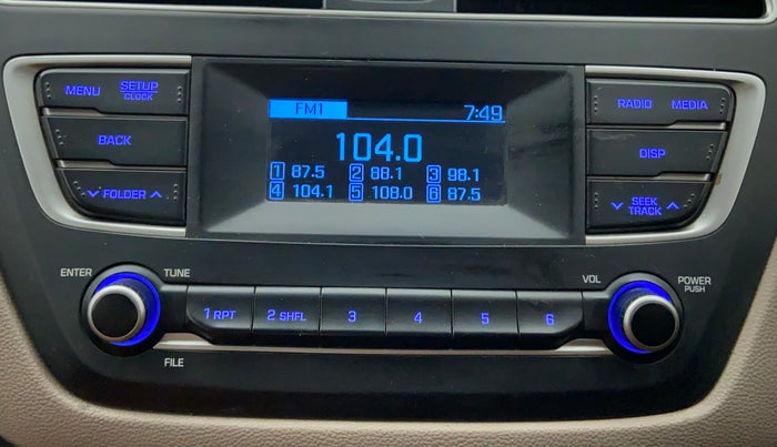 2018 Hyundai Elite i20 Magna Executive 1.2, Petrol, Manual, 45,371 km, Infotainment System