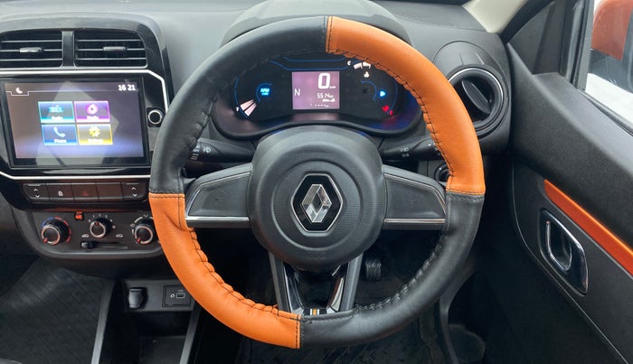 2022 Renault Kwid CLIMBER AMT 1.0, Petrol, Automatic, 5,514 km, Steering Wheel Close Up