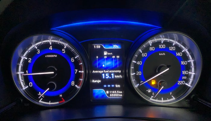 2019 Toyota Glanza G ISG, Petrol, Manual, 65,059 km, Odometer Image