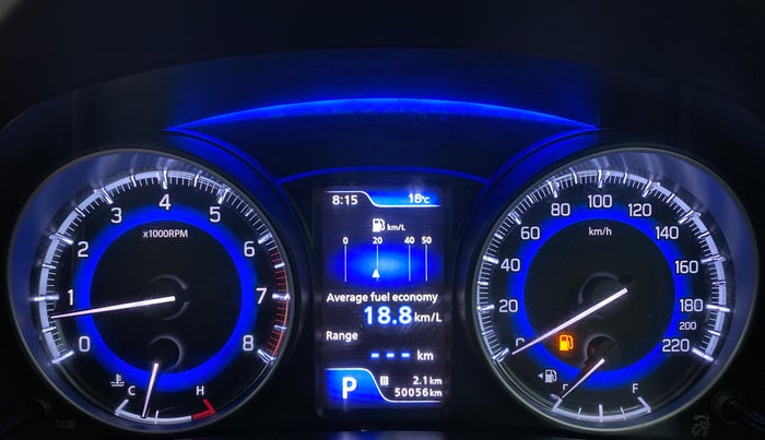 2019 Maruti Baleno ALPHA CVT PETROL 1.2, Petrol, Automatic, 50,056 km, Odometer Image