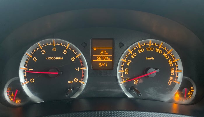 2013 Maruti Swift Dzire VXI, Petrol, Manual, 56,850 km, Odometer Image