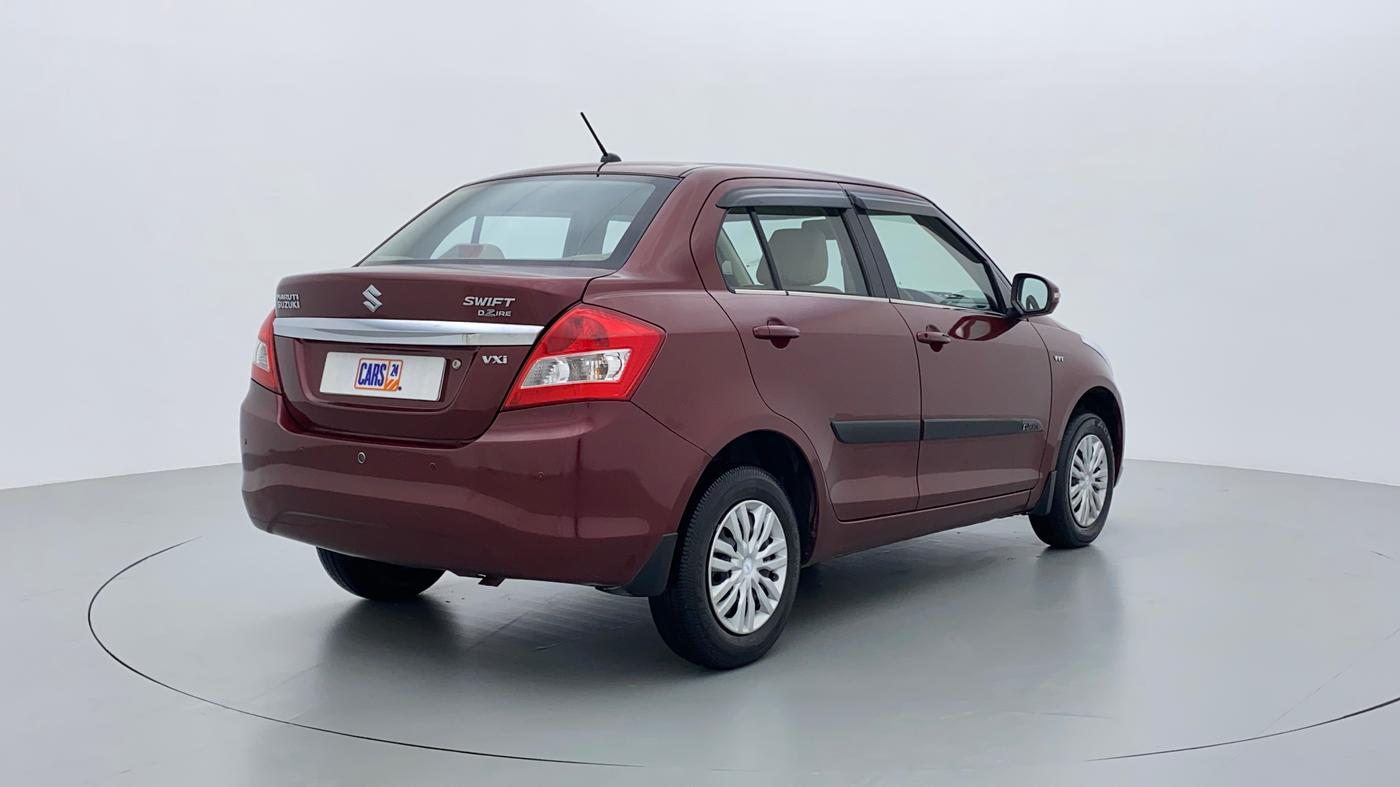 2015 Maruti Swift Dzire VXI 1.2 BS IV, Petrol, Manual, 48,858 km, Right Back Diagonal (45- Degree) View