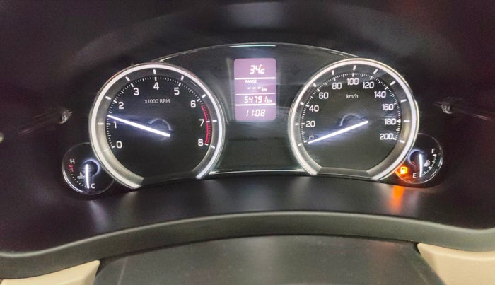 2018 Maruti Ciaz DELTA 1.4 MT PETROL, Petrol, Manual, 54,778 km, Odometer Image